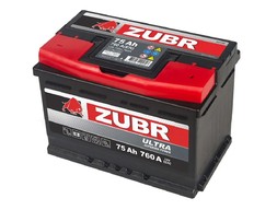 Аккумулятор ZUBR Ultra 75 Ач обратная полярность